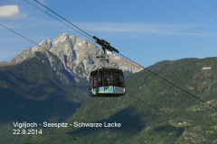 Südtirol, Lana, Seilbahn aufs Vigiljoch, Mai 2010,